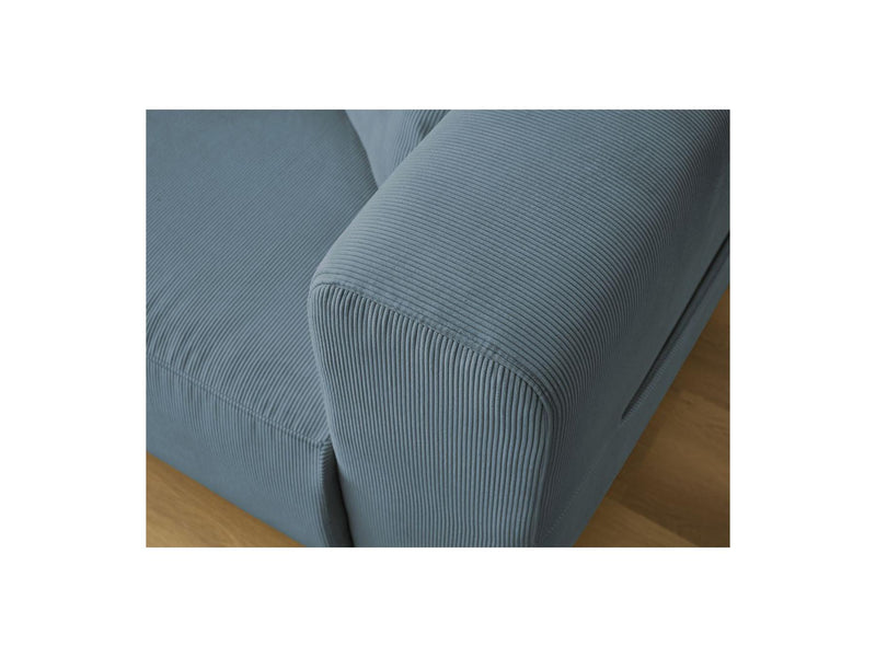 Canapé Droit Fixe 3 Places - Sidonie - Velours Côtelé