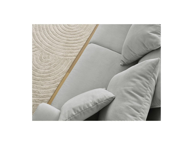 Canapé Droit Fixe 3 Places - Sidonie - Velours Côtelé