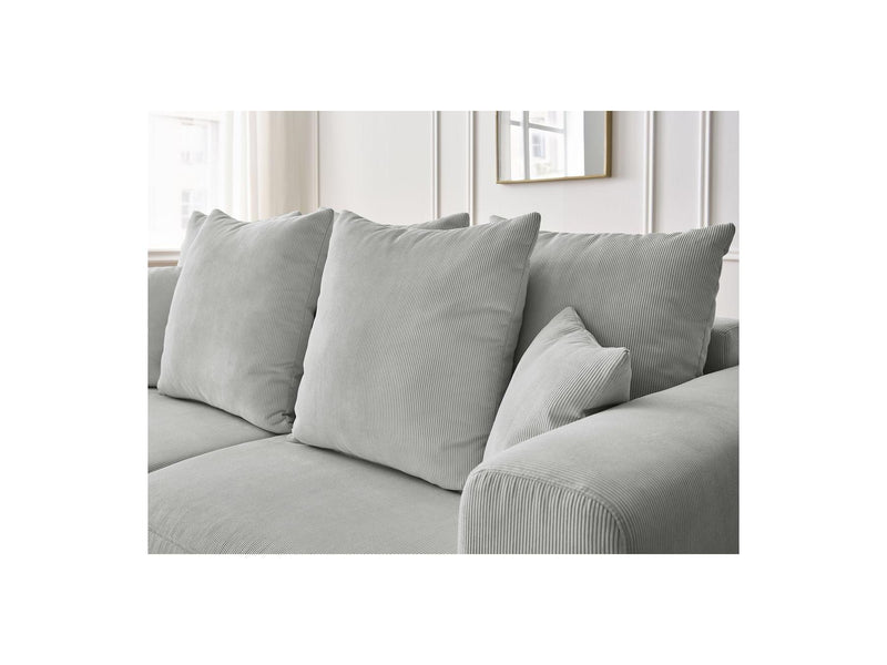 Canapé Droit Fixe 3 Places - Sidonie - Velours Côtelé