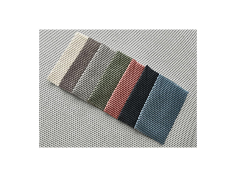 Canapé Droit Fixe 3 Places - Sidonie - Velours Côtelé