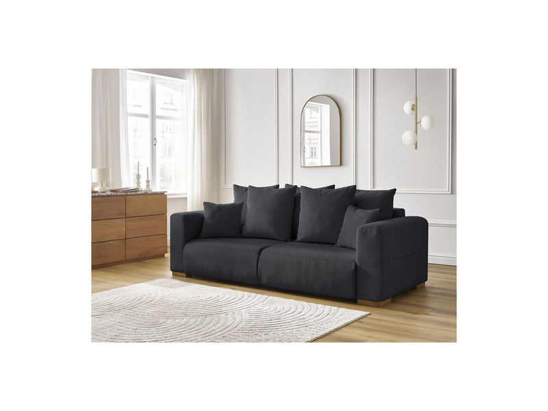 Canapé Droit Fixe 3 Places - Sidonie - Velours Côtelé