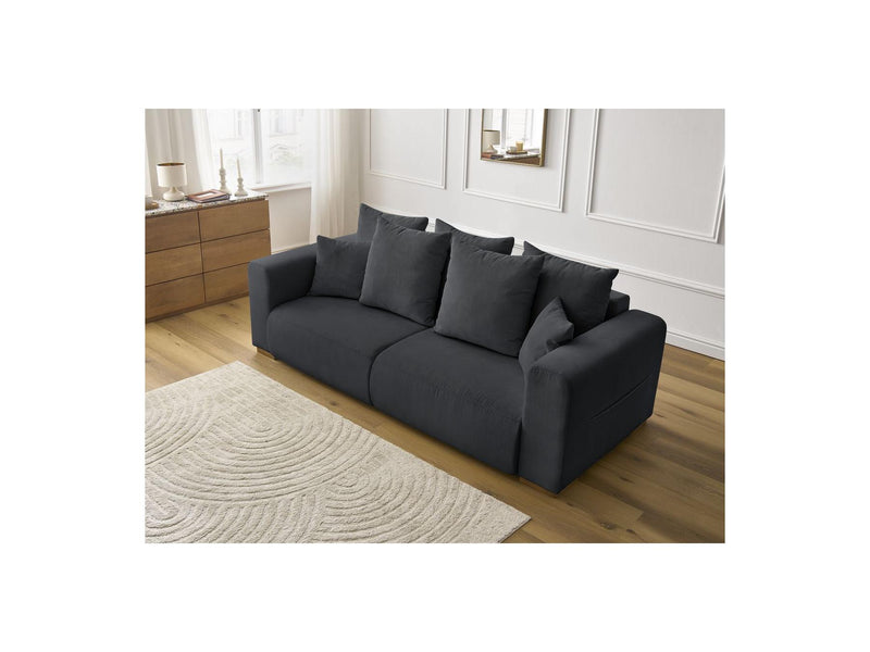 Canapé Droit Fixe 3 Places - Sidonie - Velours Côtelé