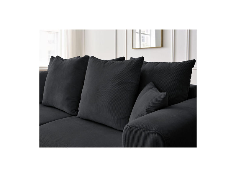 Canapé Droit Fixe 3 Places - Sidonie - Velours Côtelé