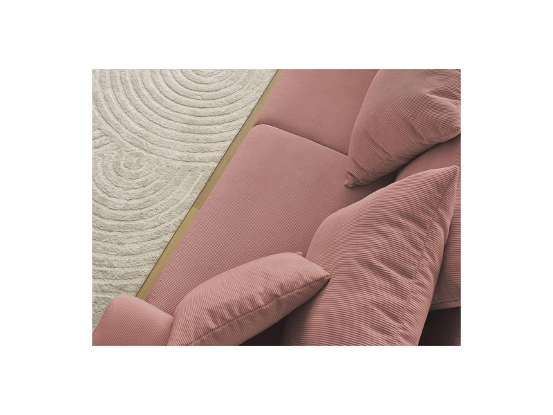 Canapé Droit Fixe 3 Places - Sidonie - Velours Côtelé