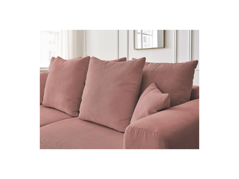 Canapé Droit Fixe 3 Places - Sidonie - Velours Côtelé