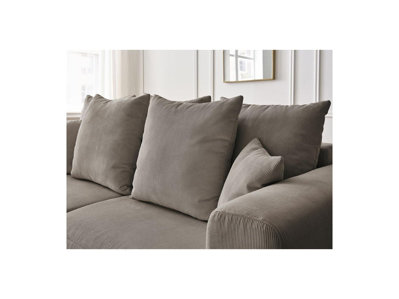 Canapé Droit Fixe 3 Places - Sidonie - Velours Côtelé