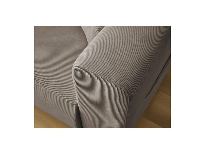Canapé Droit Fixe 3 Places - Sidonie - Velours Côtelé