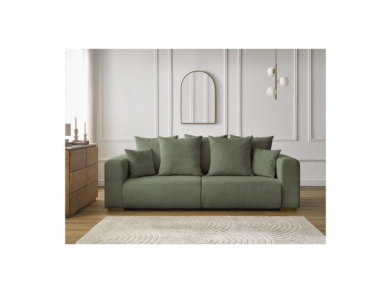 Canapé Droit Fixe 3 Places - Sidonie - Velours Côtelé