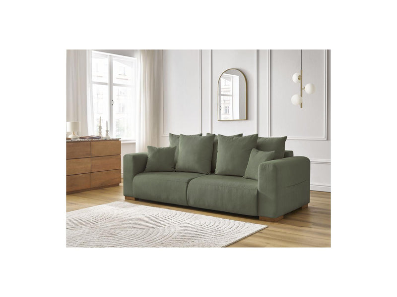 Canapé Droit Fixe 3 Places - Sidonie - Velours Côtelé