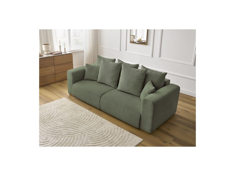 Canapé Droit Fixe 3 Places - Sidonie - Velours Côtelé