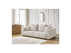 Sidonie - Fixed Straight 3-Seater Sofa - Heathered Fabric