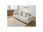 Sidonie - Fixed Straight 3-Seater Sofa - Heathered Fabric
