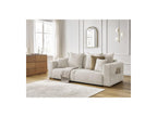 Sidonie - Fixed Straight 3-Seater Sofa - Heathered Fabric