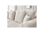 Sidonie - Fixed Straight 3-Seater Sofa - Heathered Fabric