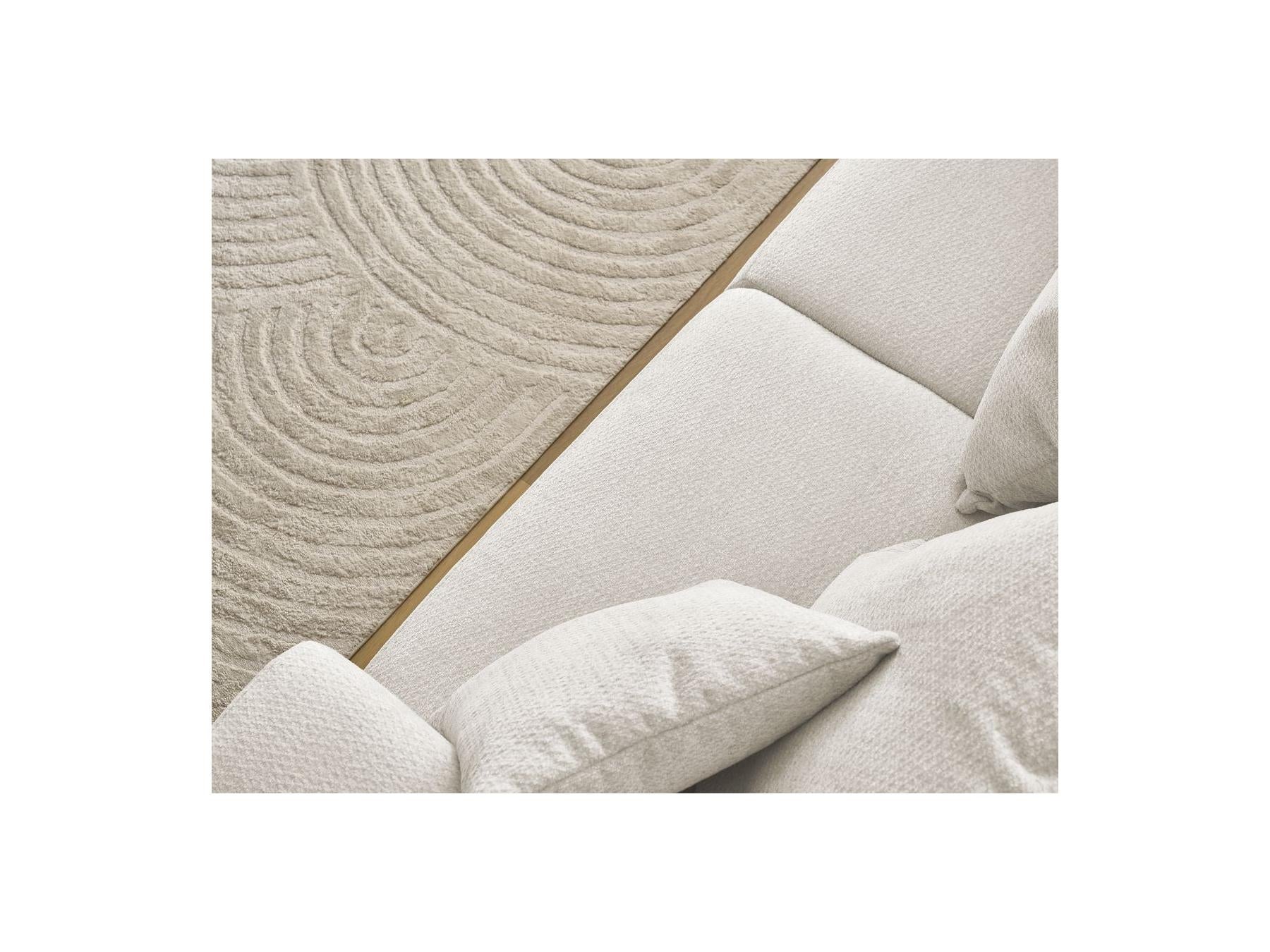 Sidonie - Fixed Straight 3-Seater Sofa - Heathered Fabric