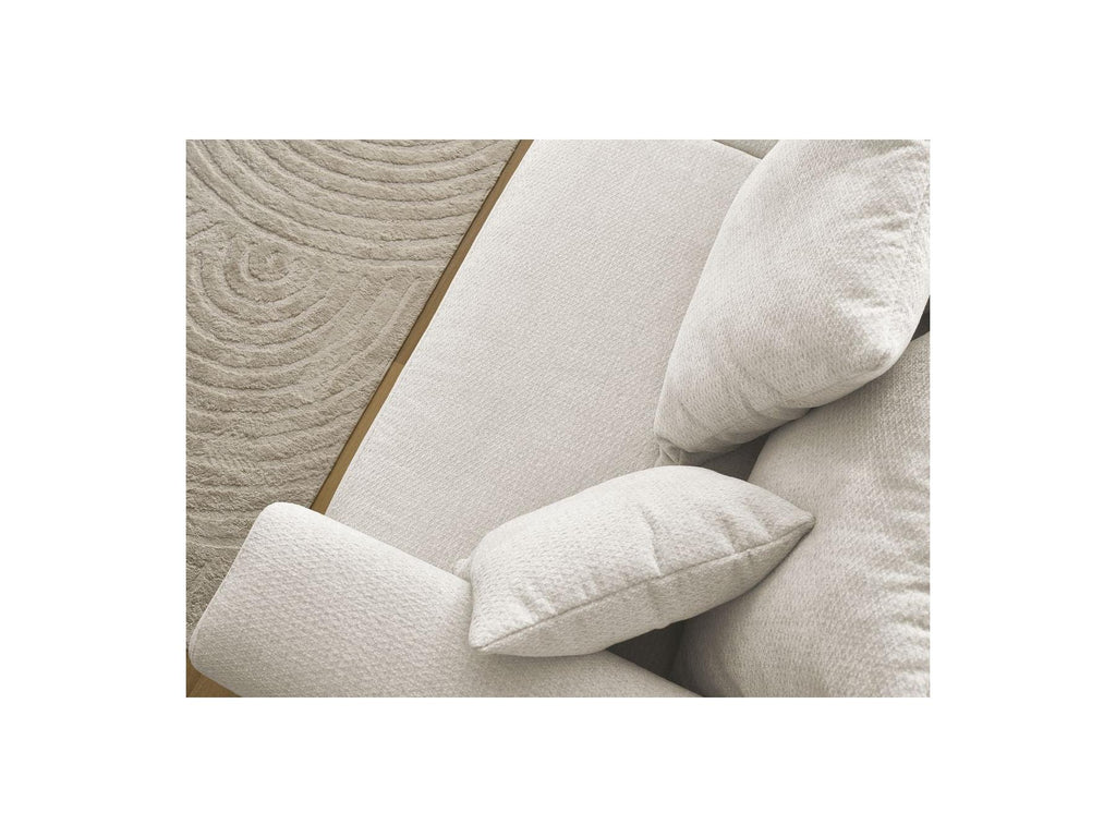 Sidonie - Fixed Straight 3-Seater Sofa - Heathered Fabric