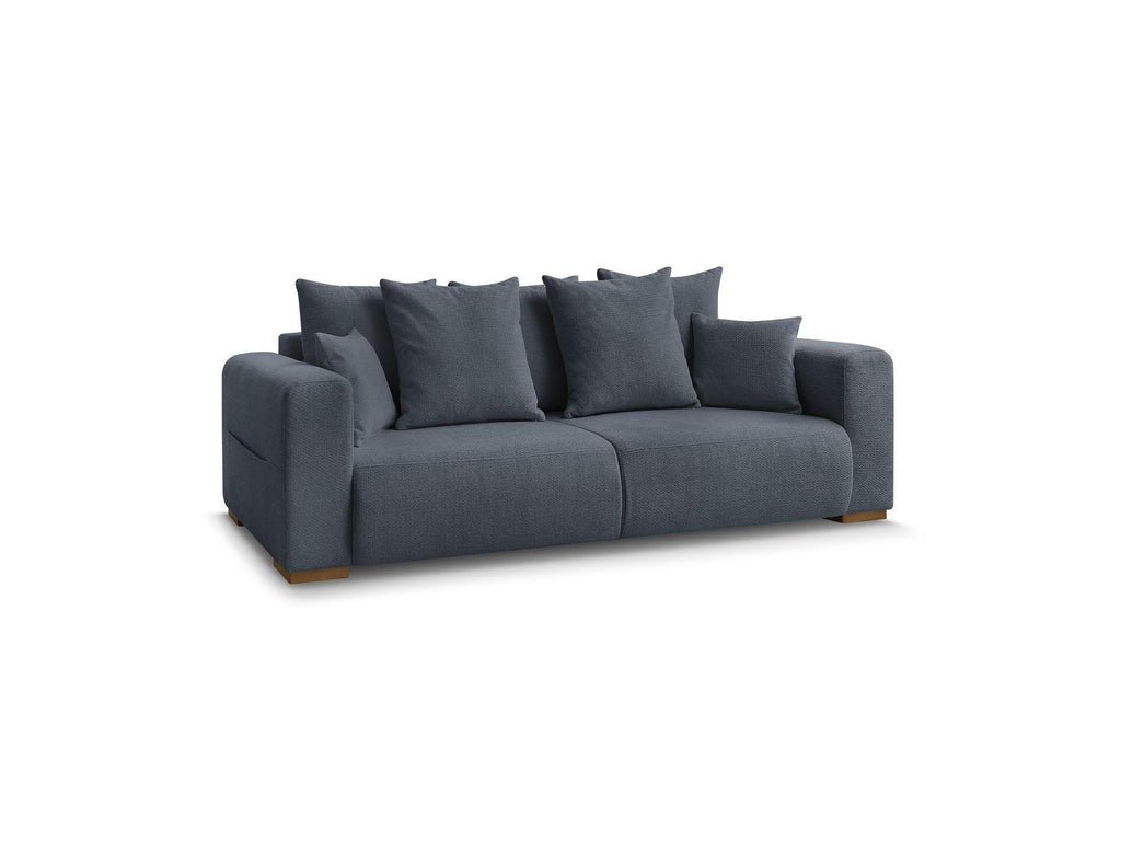 Sidonie - Fixed Straight 3-Seater Sofa - Heathered Fabric