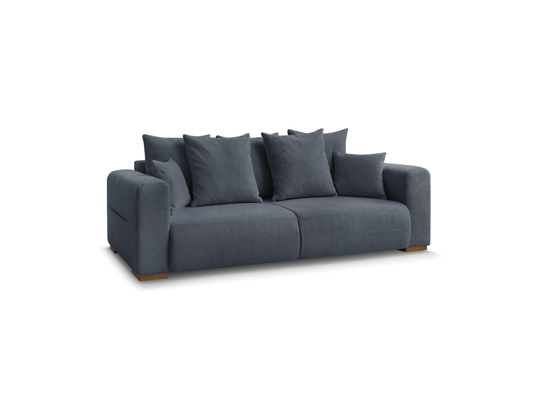 Sidonie - Fixed Straight 3-Seater Sofa - Heathered Fabric