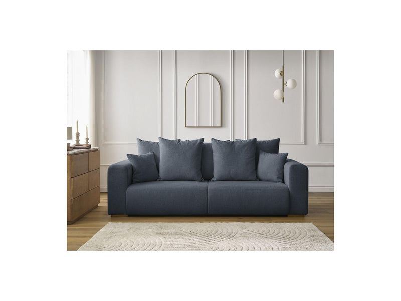 Canapé Droit Fixe 3 Places - Sidonie - Tissu Chiné