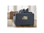 Sidonie - Fixed Straight 3-Seater Sofa - Heathered Fabric