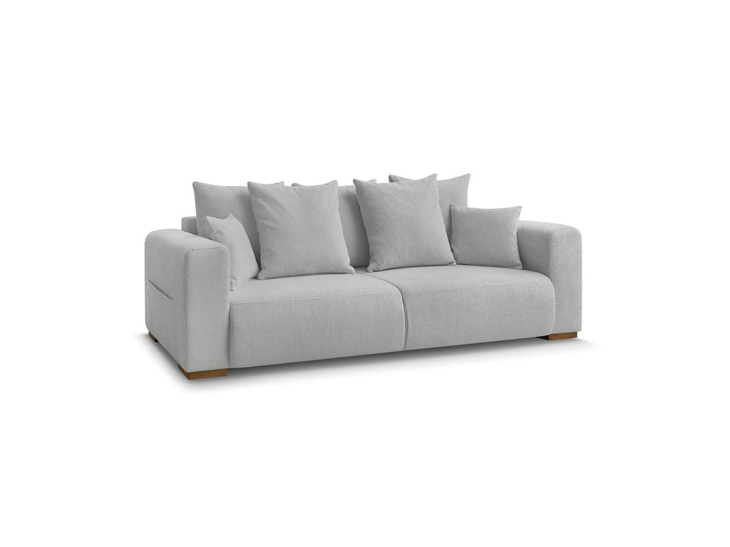 Sidonie - Fixed Straight 3-Seater Sofa - Heathered Fabric