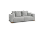 Sidonie - Fixed Straight 3-Seater Sofa - Heathered Fabric