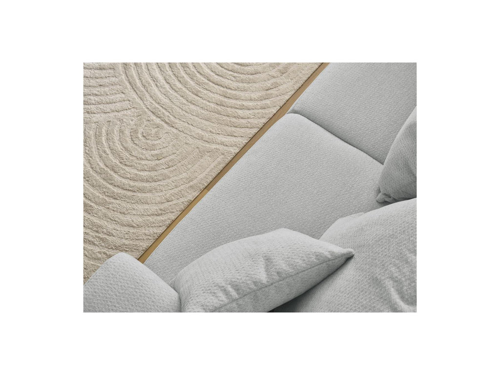 Sidonie - Fixed Straight 3-Seater Sofa - Heathered Fabric
