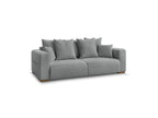 Sidonie - Fixed Straight 3-Seater Sofa - Heathered Fabric