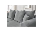 Sidonie - Fixed Straight 3-Seater Sofa - Heathered Fabric