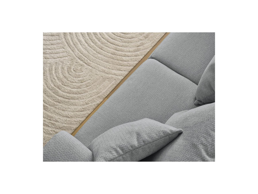 Sidonie - Fixed Straight 3-Seater Sofa - Heathered Fabric