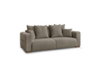 Sidonie - Fixed Straight 3-Seater Sofa - Heathered Fabric