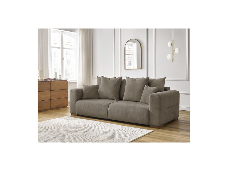Canapé Droit Fixe 3 Places - Sidonie - Tissu Chiné