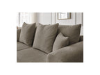 Sidonie - Fixed Straight 3-Seater Sofa - Heathered Fabric