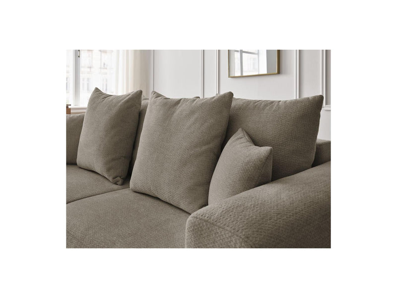 Canapé Droit Fixe 3 Places - Sidonie - Tissu Chiné