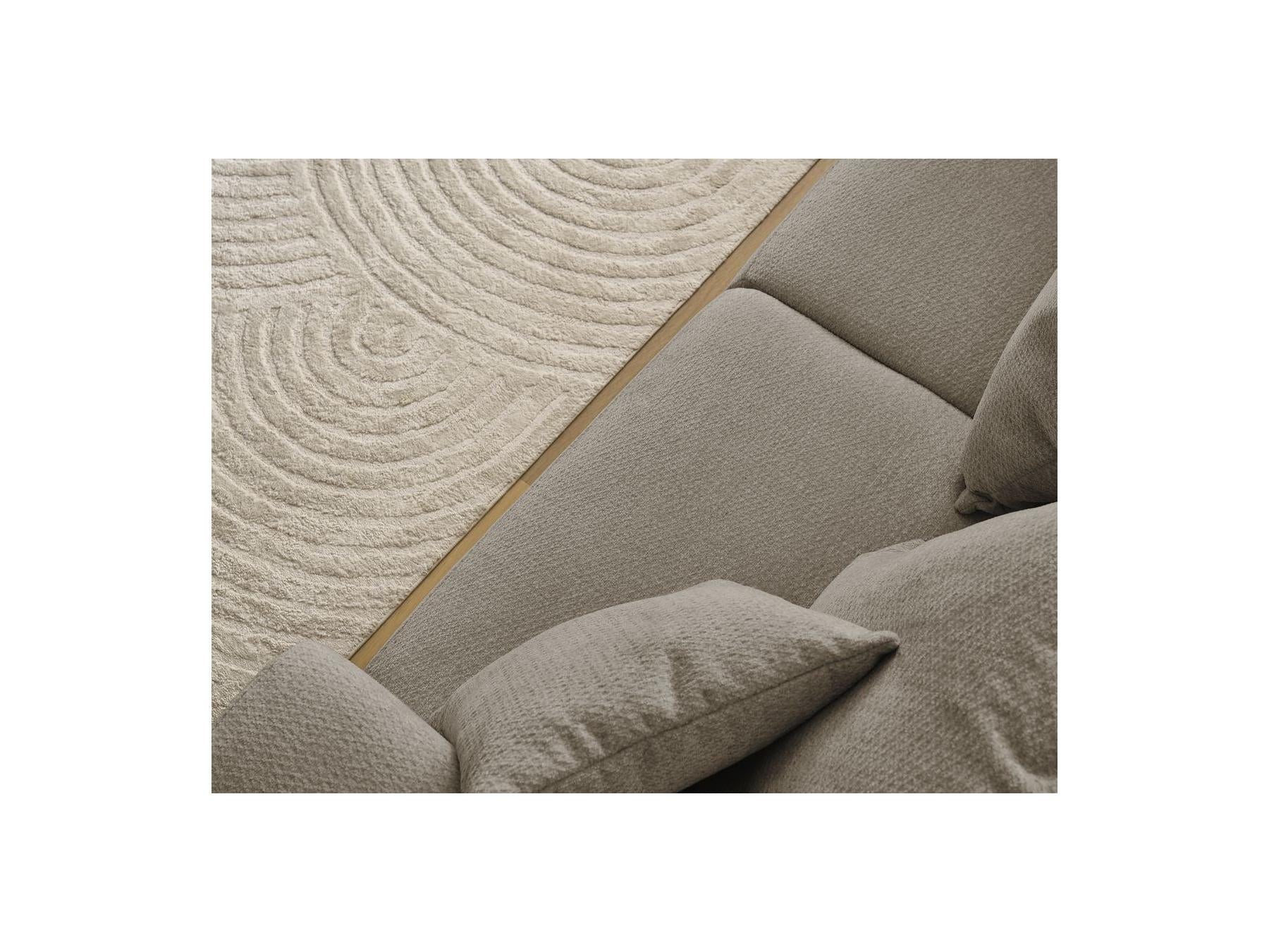 Sidonie - Fixed Straight 3-Seater Sofa - Heathered Fabric