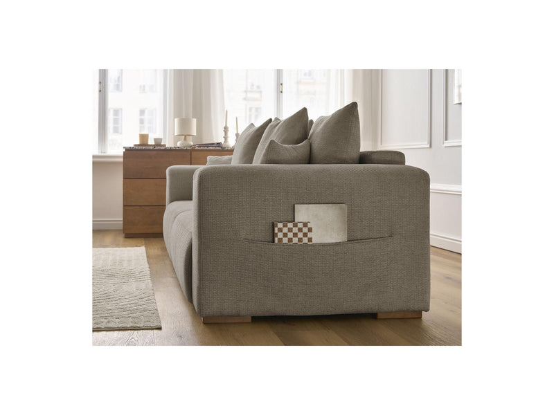 Canapé Droit Fixe 3 Places - Sidonie - Tissu Chiné