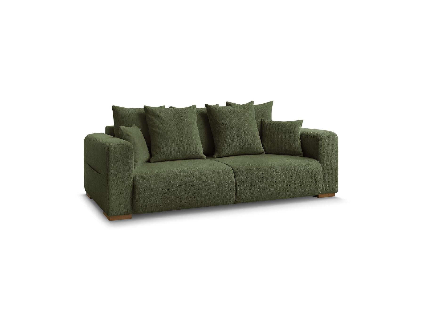 Sidonie - Fixed Straight 3-Seater Sofa - Heathered Fabric