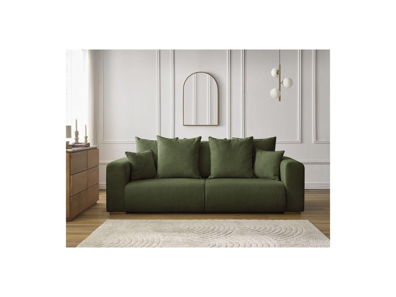 Canapé Droit Fixe 3 Places - Sidonie - Tissu Chiné