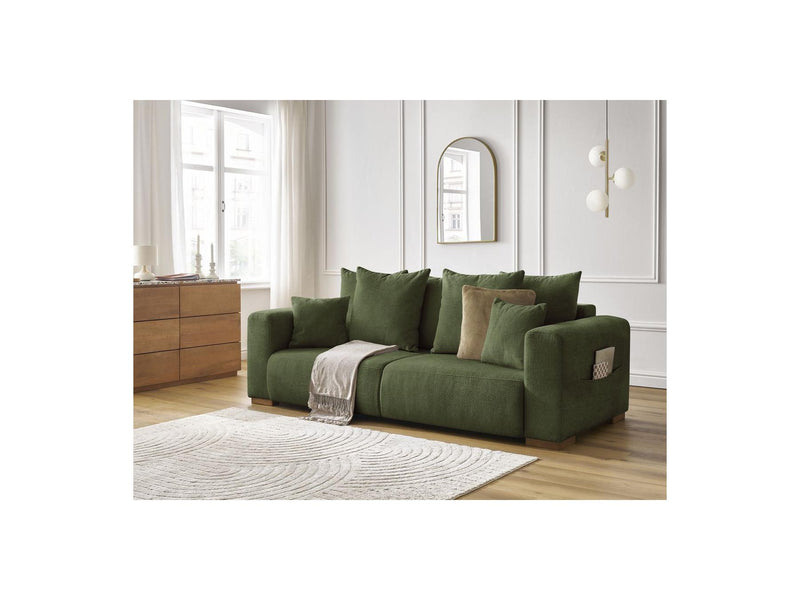 Canapé Droit Fixe 3 Places - Sidonie - Tissu Chiné