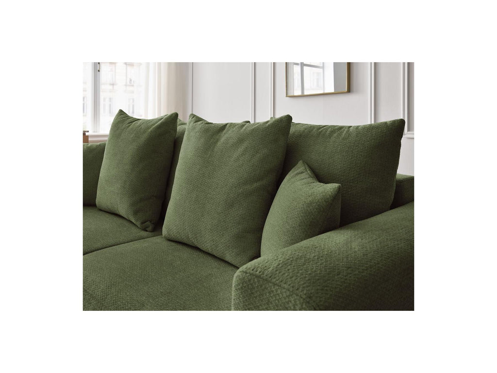 Sidonie - Fixed Straight 3-Seater Sofa - Heathered Fabric