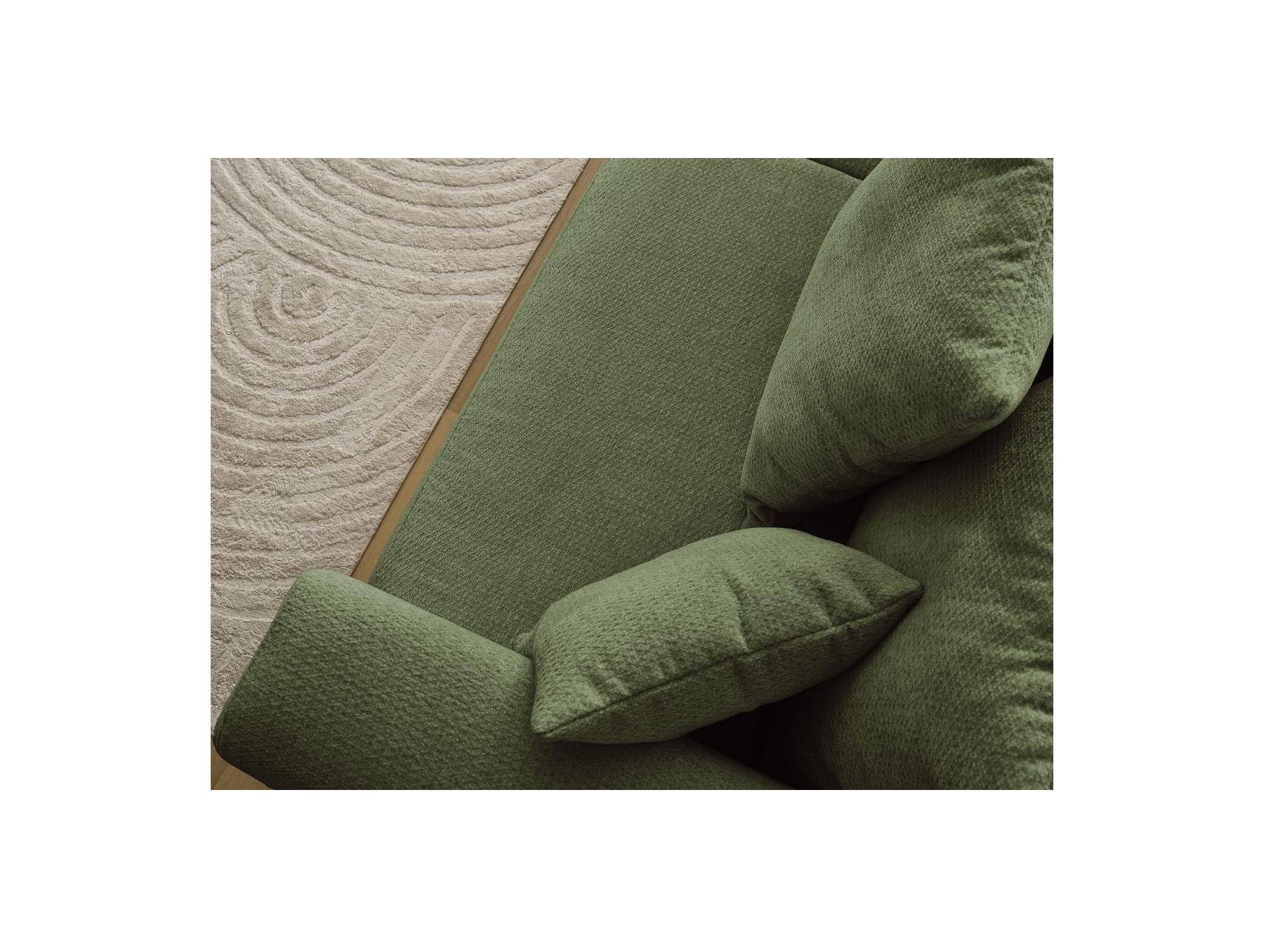 Sidonie - Fixed Straight 3-Seater Sofa - Heathered Fabric