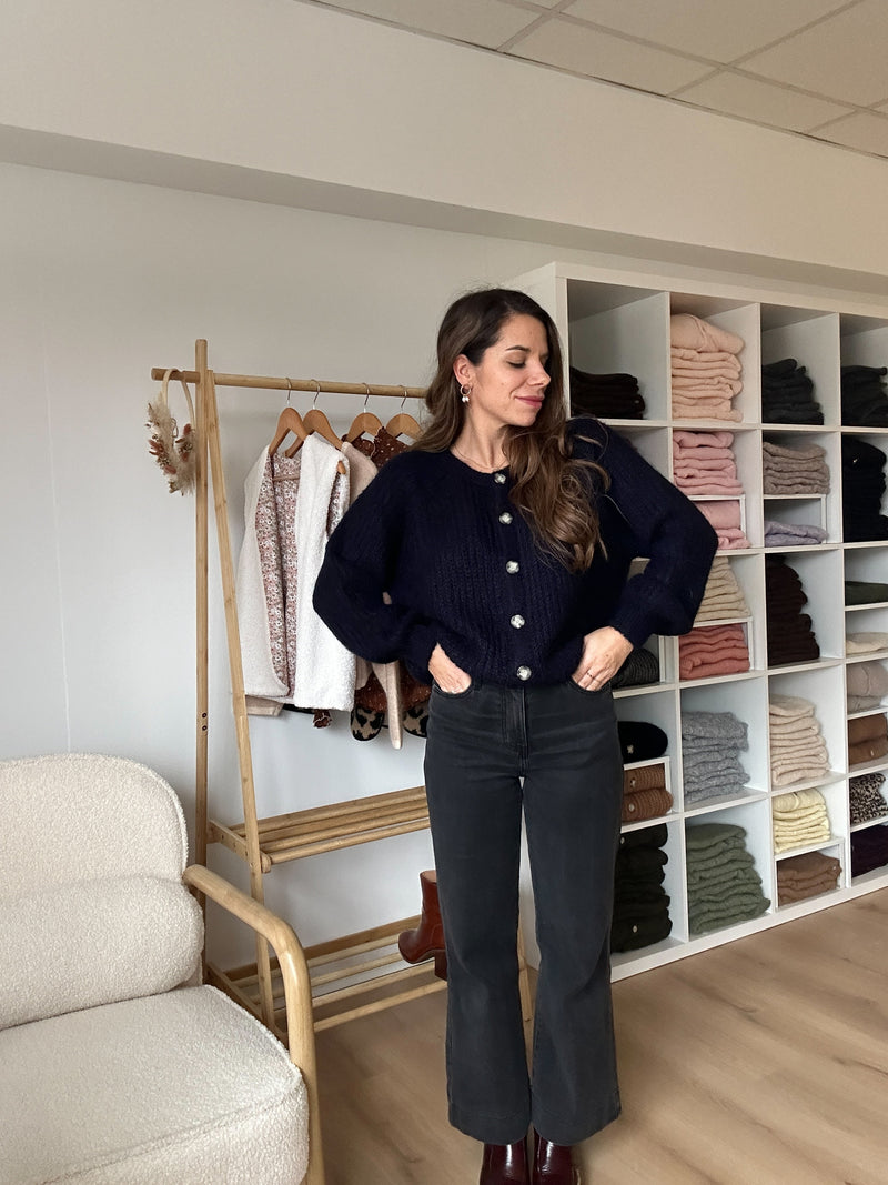 Cardigan Bleu Marine Honorine