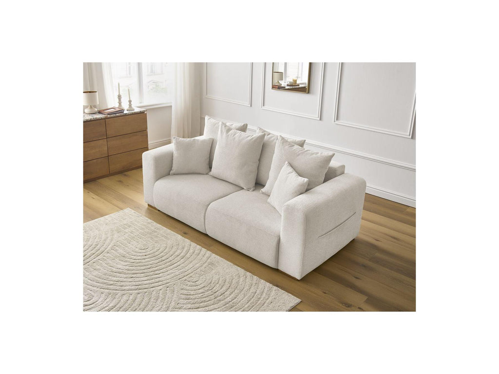 Fixed Straight 2-Seater Sofa - Sidonie - Mottled Fabric