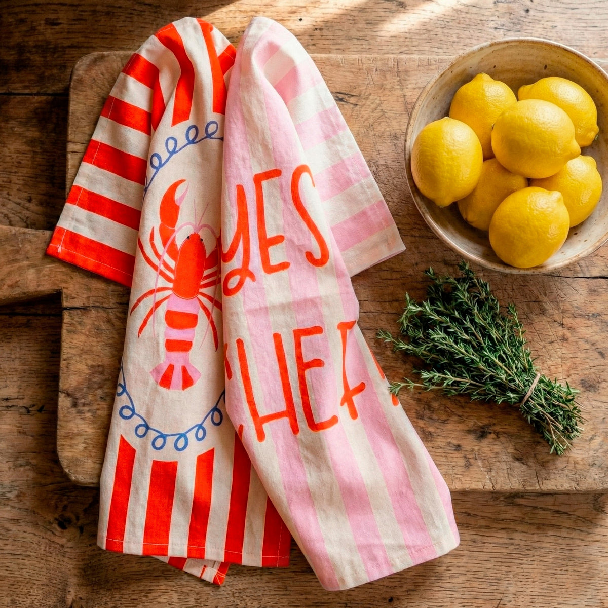 Chef Tea Towel (Set of 2) - Multicolour