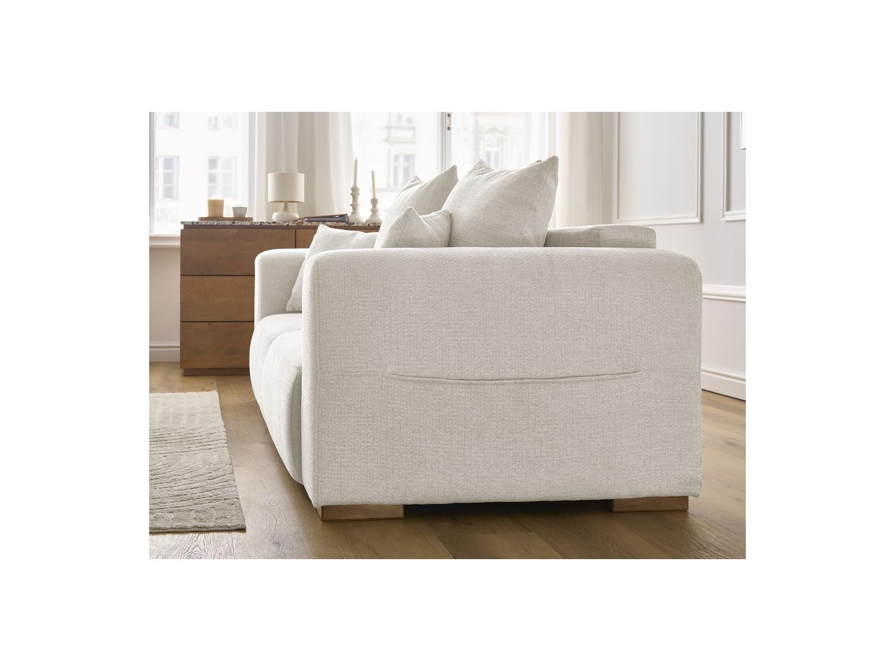 Fixed Straight 2-Seater Sofa - Sidonie - Mottled Fabric