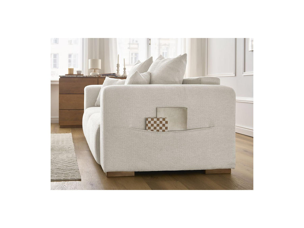 Fixed Straight 2-Seater Sofa - Sidonie - Mottled Fabric