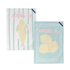 Strofinacci (Set di 2) Lemon Fish - Multicolore