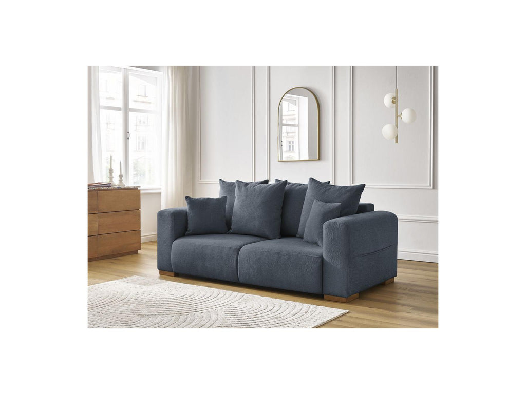 Fixed Straight 2-Seater Sofa - Sidonie - Mottled Fabric