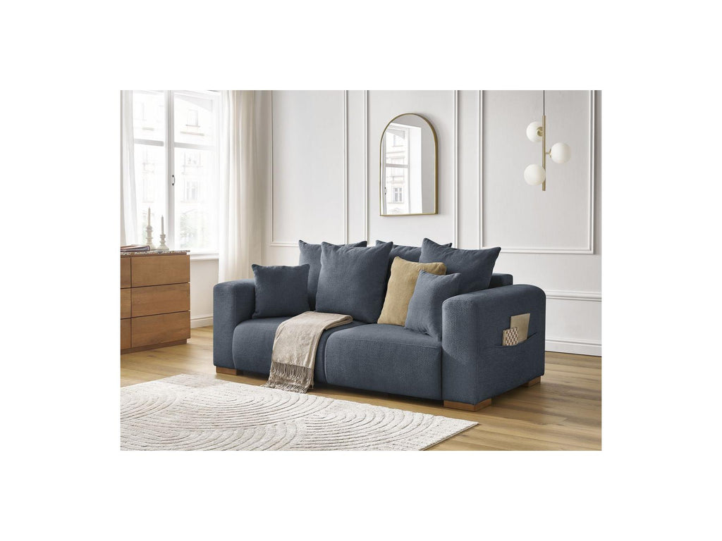 Fixed Straight 2-Seater Sofa - Sidonie - Mottled Fabric