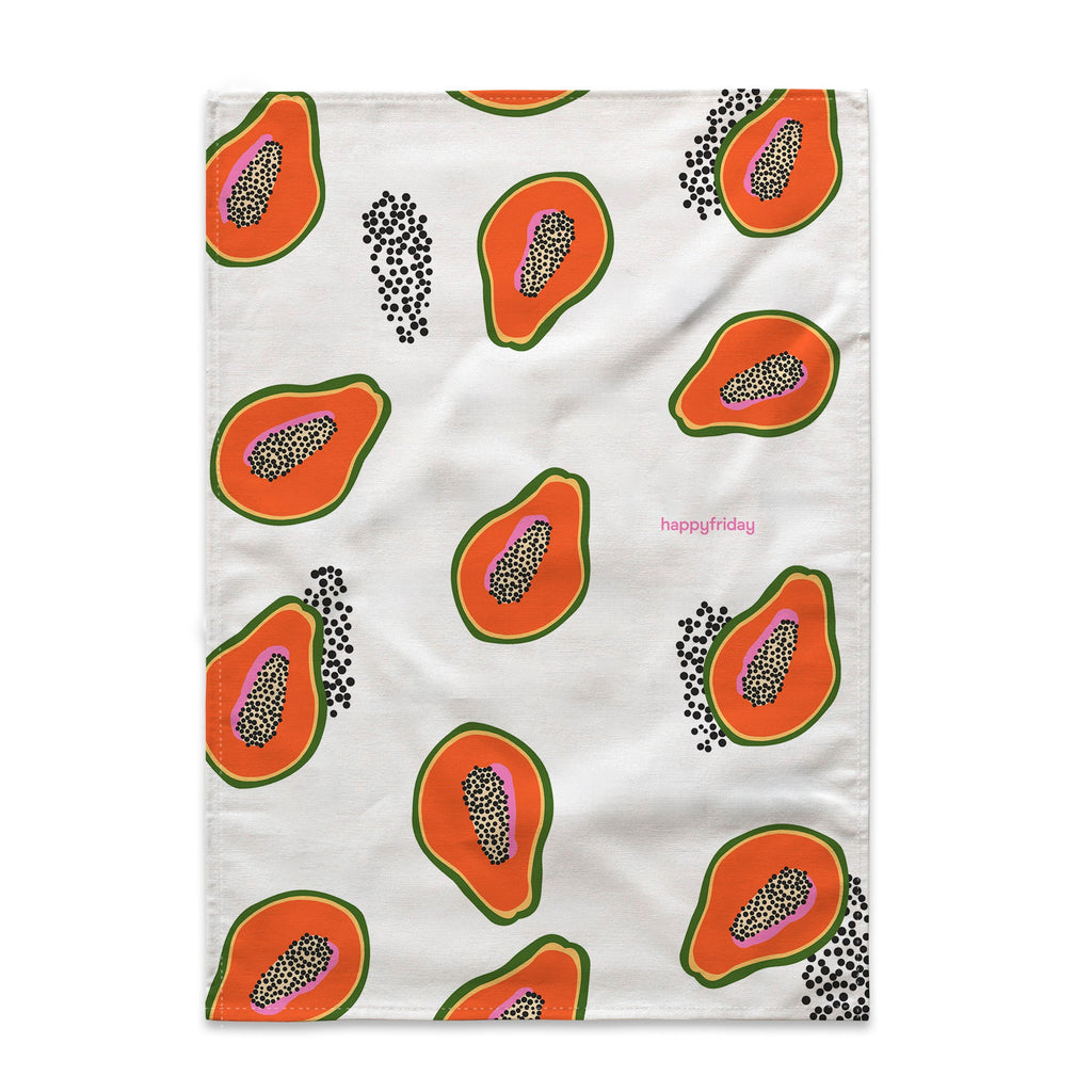 Strofinaccio (2 Pezzi) Papaya Fruit - Multicolore